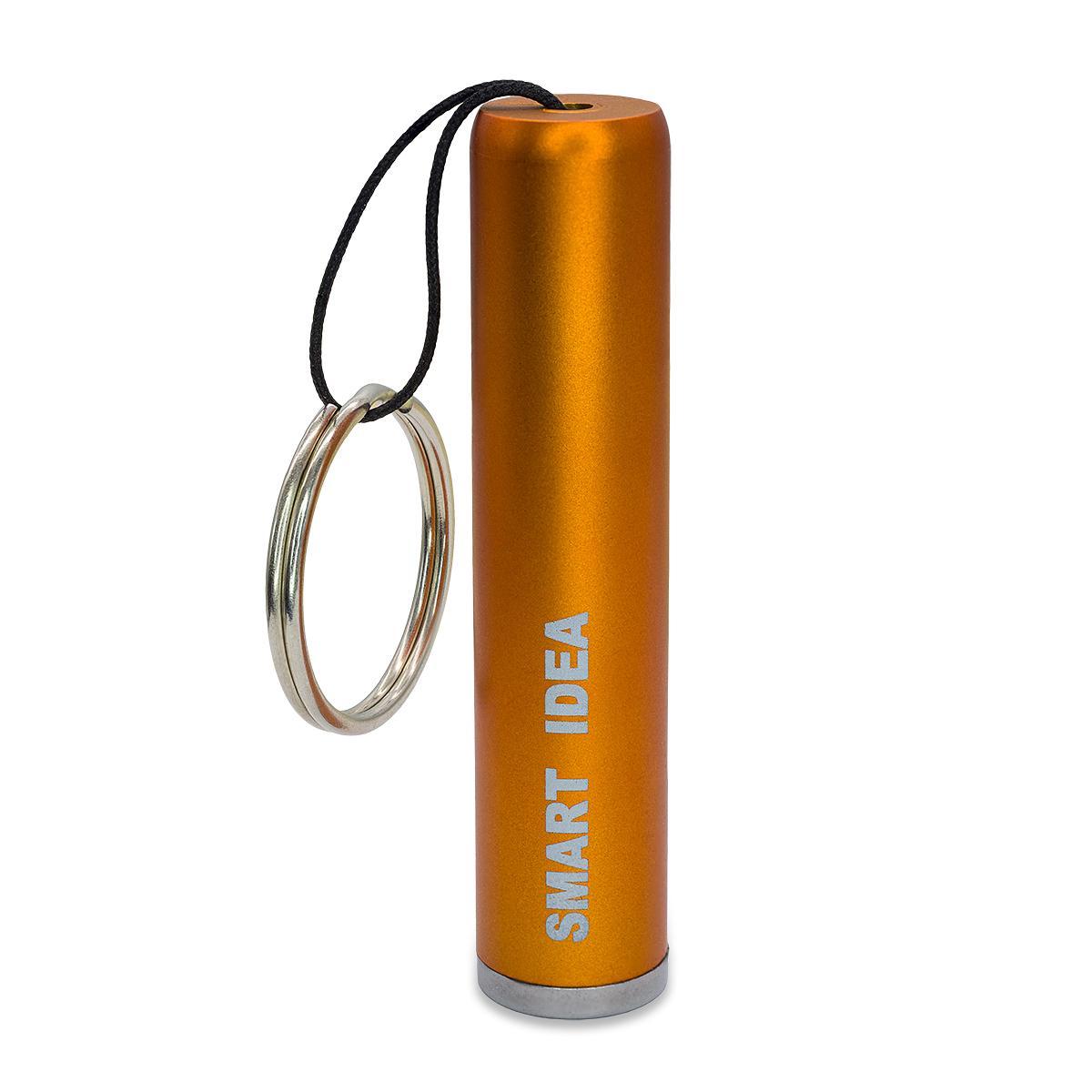 R17811.15 - LumiRing Keychain flashlight with illuminated logo, orange