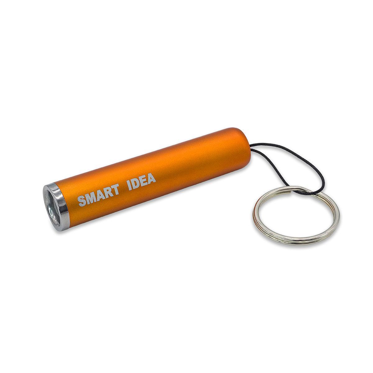 R17811.15 - LumiRing Keychain flashlight with illuminated logo, orange