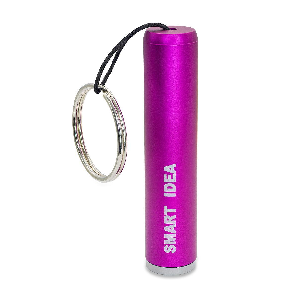R17811.33 - LumiRing Keychain flashlight with illuminated logo, pink