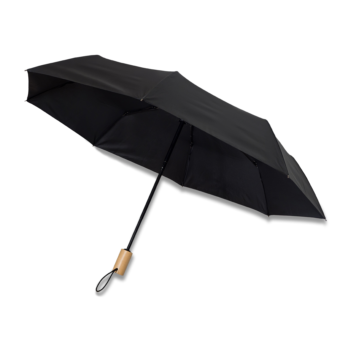 R17953.02 - Granton umbrella with wooden handle, black 