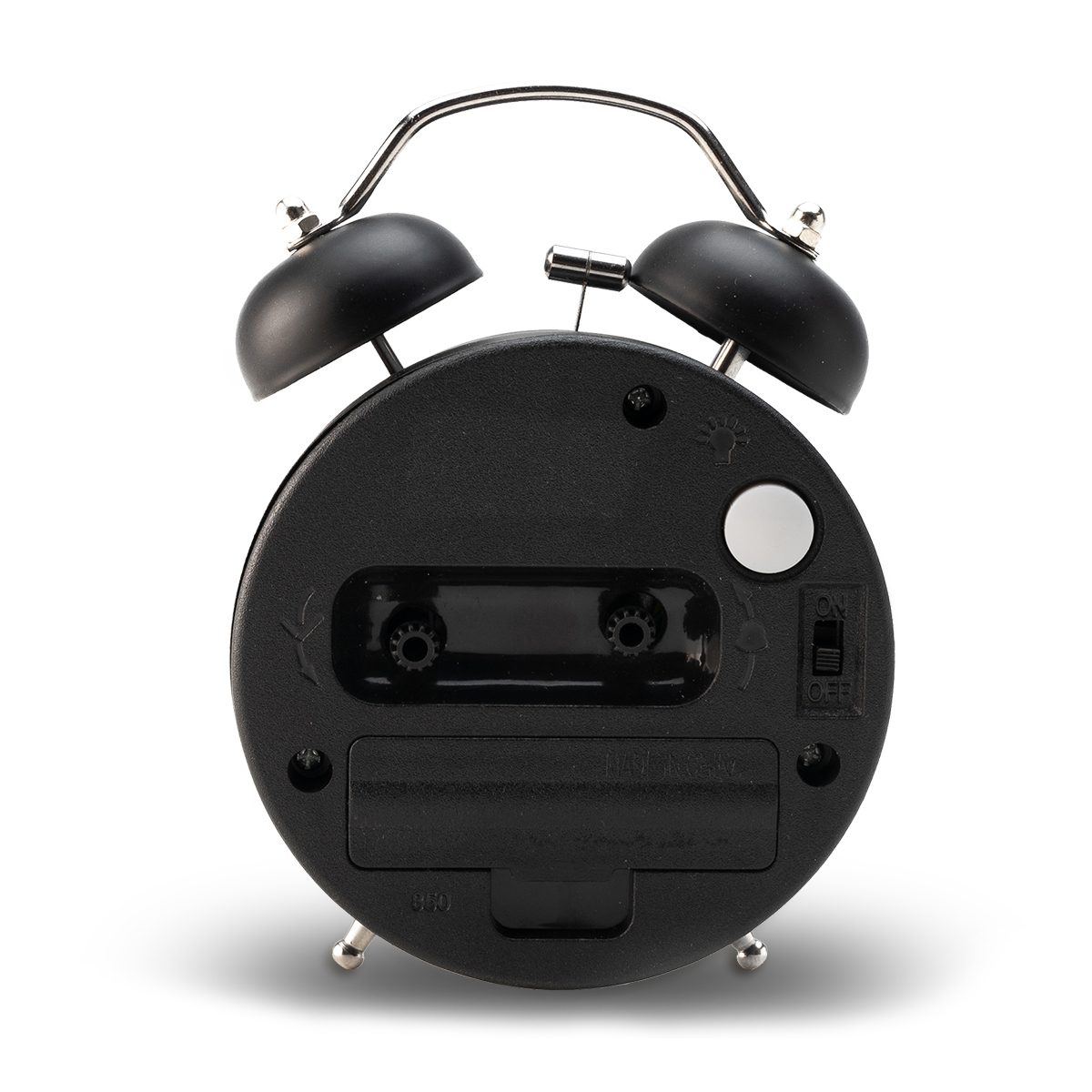 R22116.02 - Retro Alarm Clock, black 