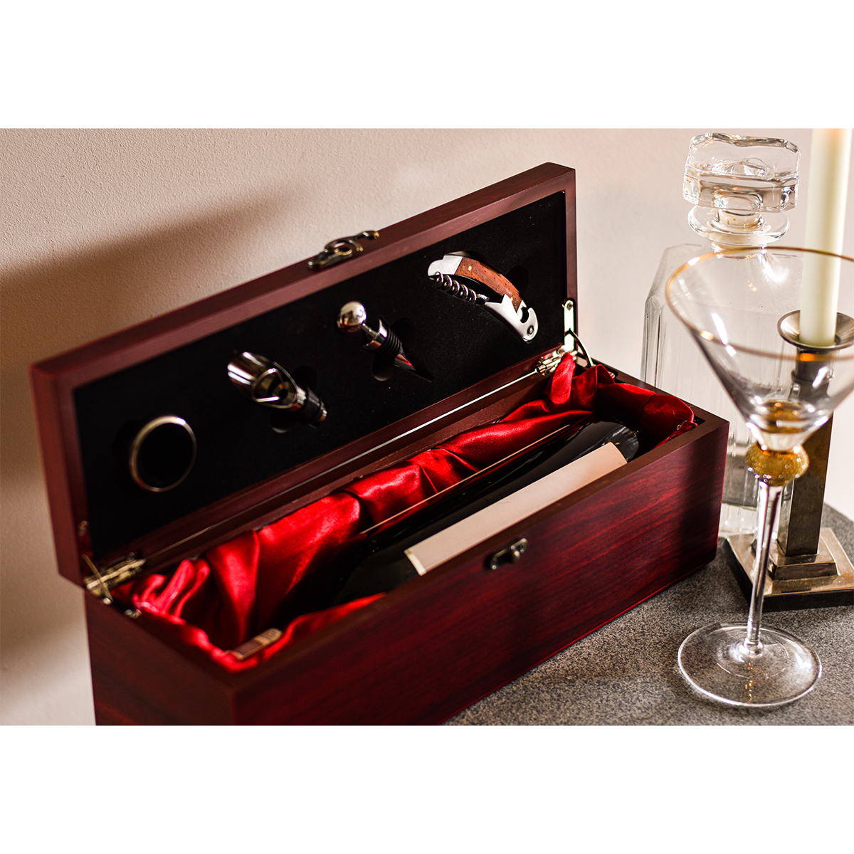 R22521 - Angers wine set, brown 