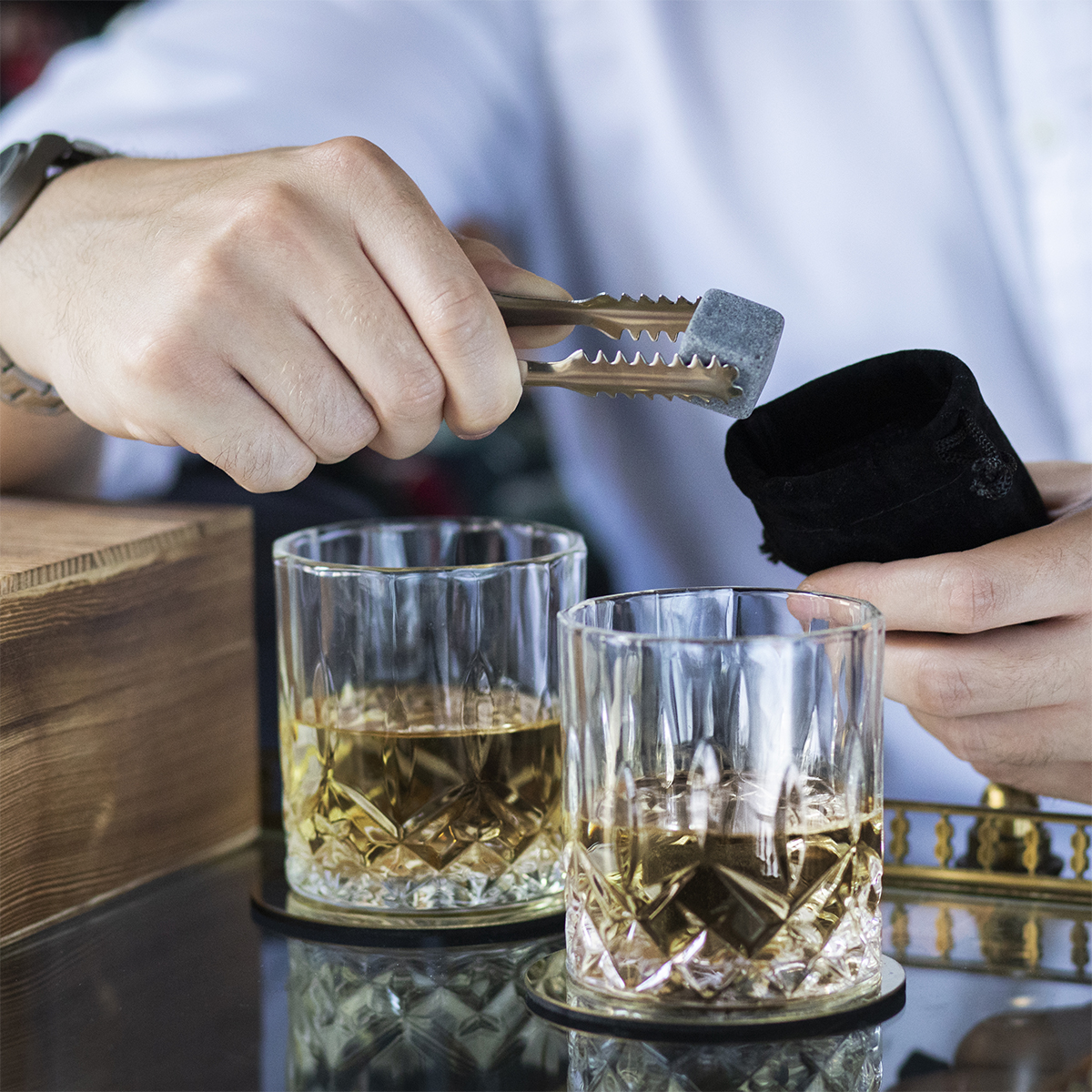 R22549.10 - Adare whisky set, brown 