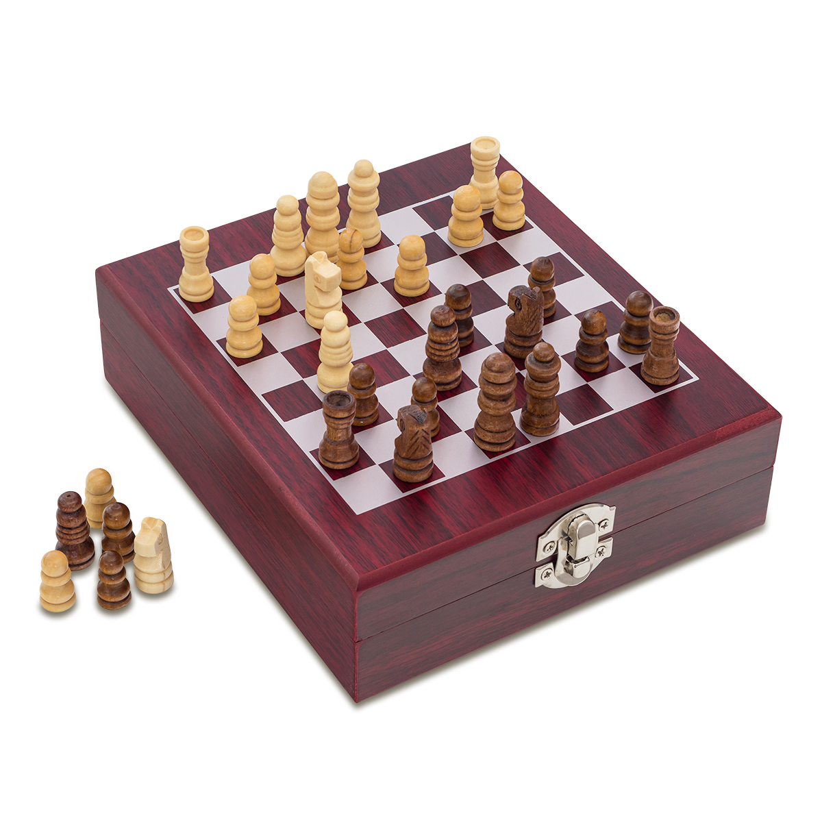R22552.A - Sublime chess and wine set, brown 