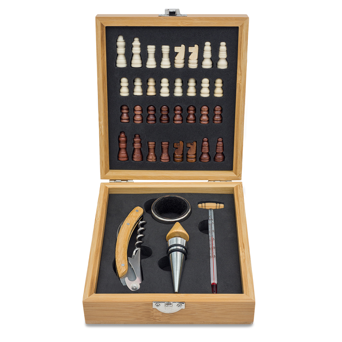 R22553.13 - Abruzzo chess and wine set, beige 
