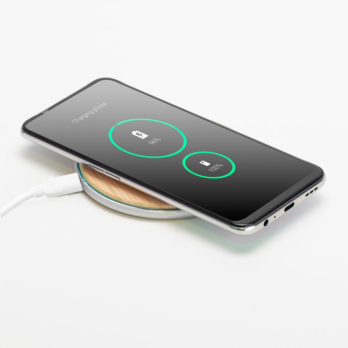 R50165.10 - Top Bamboo wireless charger, brown 