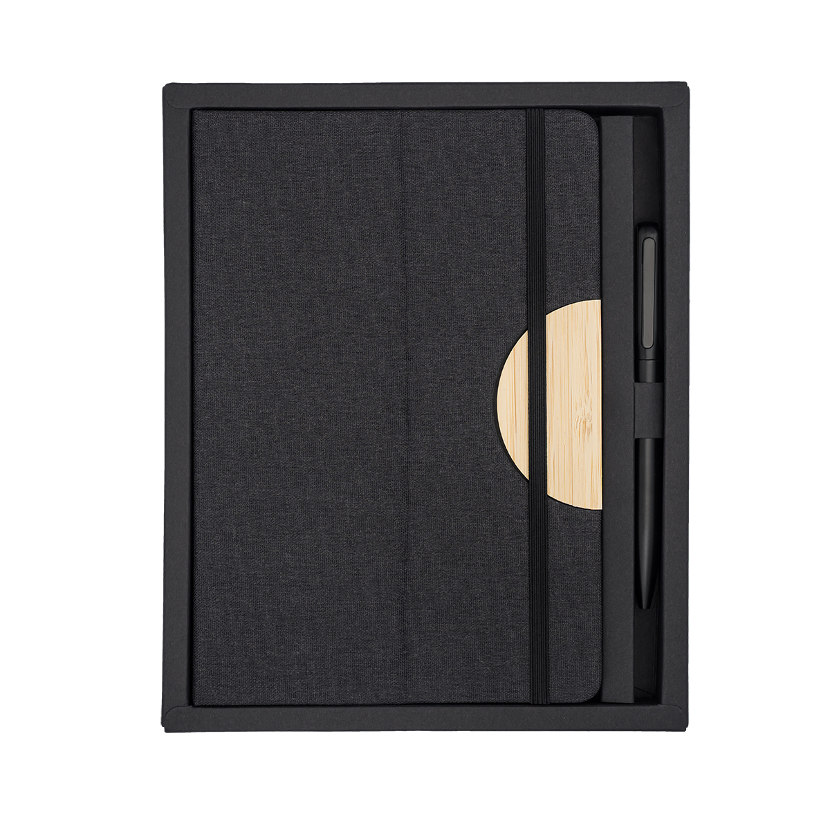 R64209.02 - Fold notepad & pen set, black 
