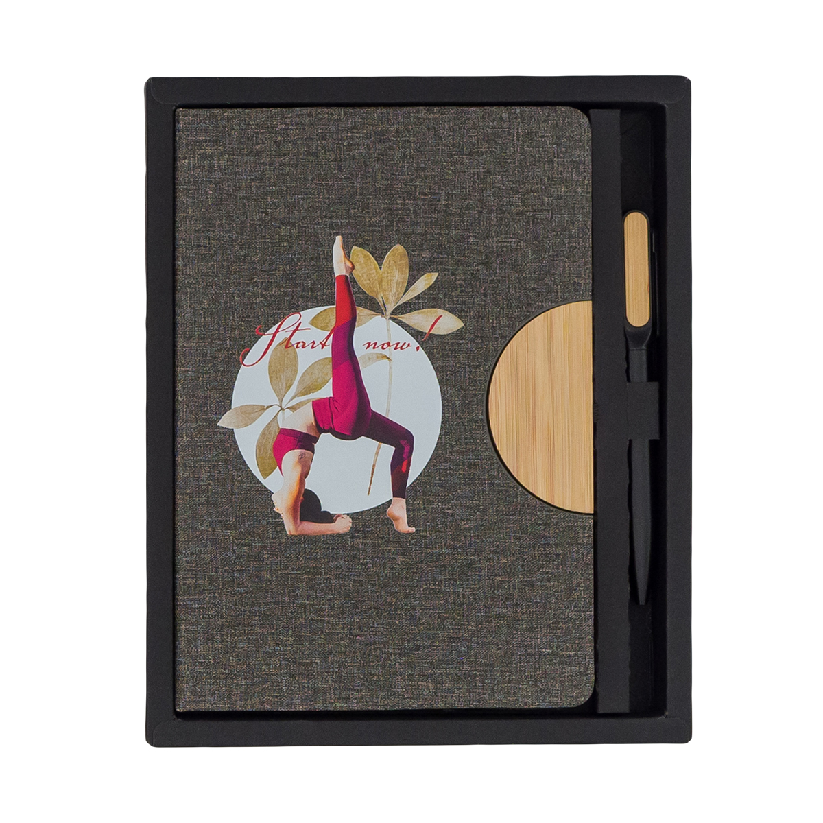 R64209.21 - Fold notepad & pen set, grey 