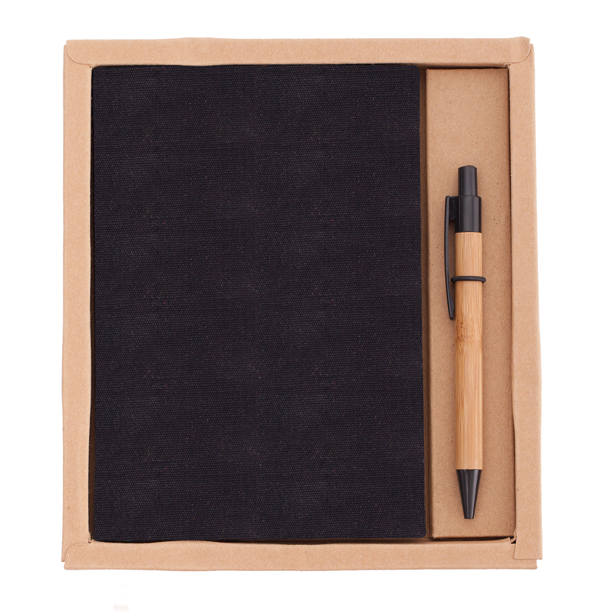 R64238.02 - Porto notepad with ballpen set, black 