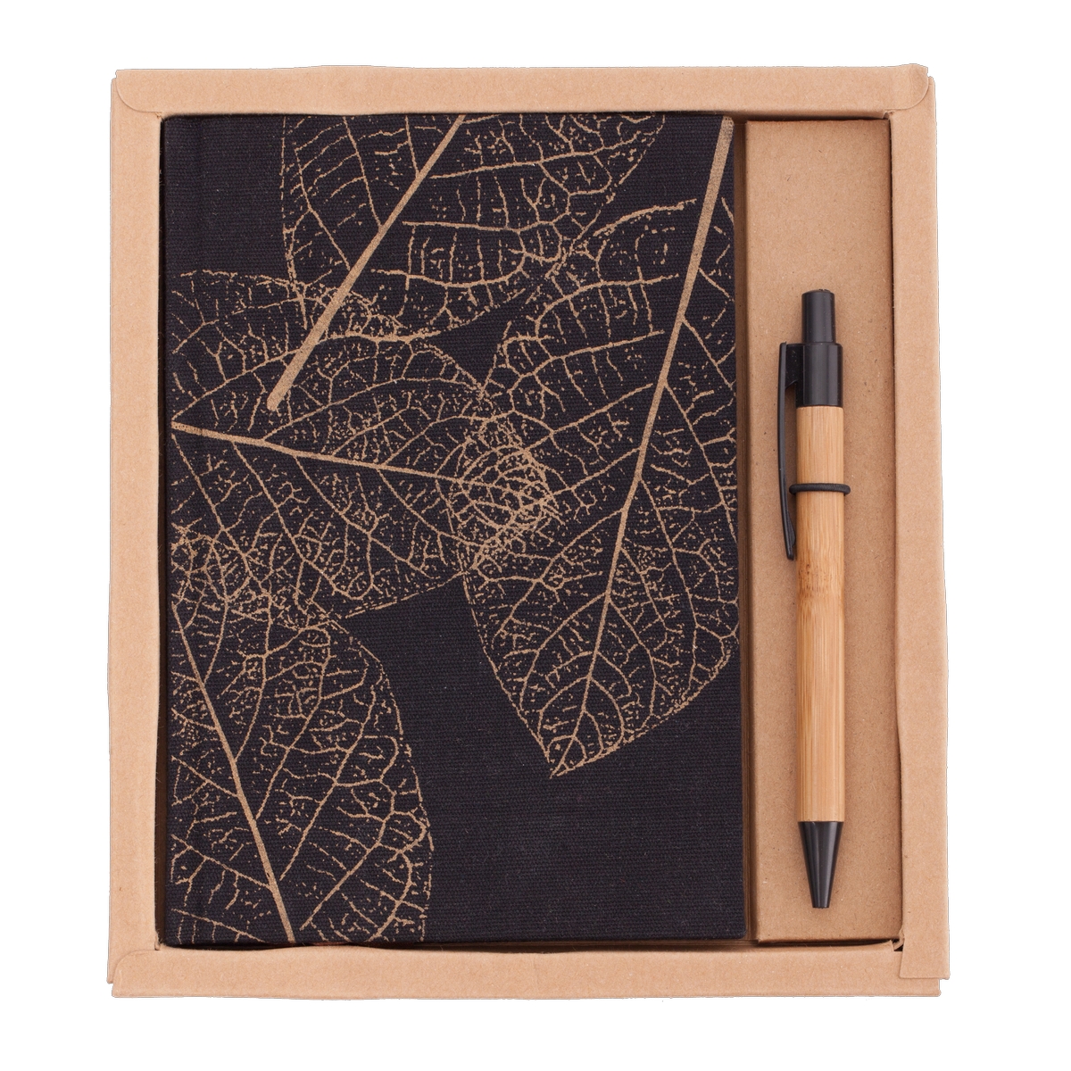 R64238.79 - Porto notepad with ballpen set, brown 