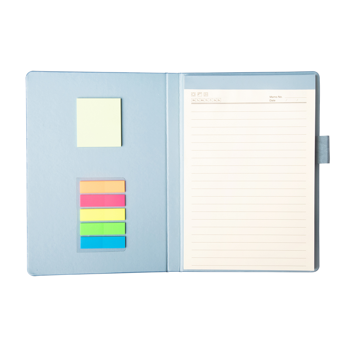 R64249.04 - Savona notebook with organizer, blue 