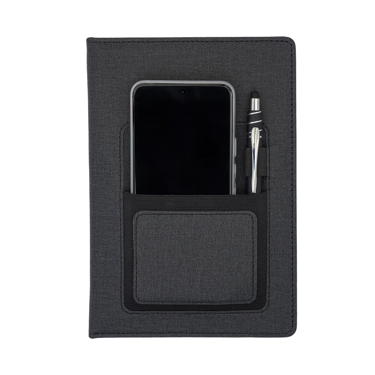 R64265.02 - Irun notepad with pocket, black 