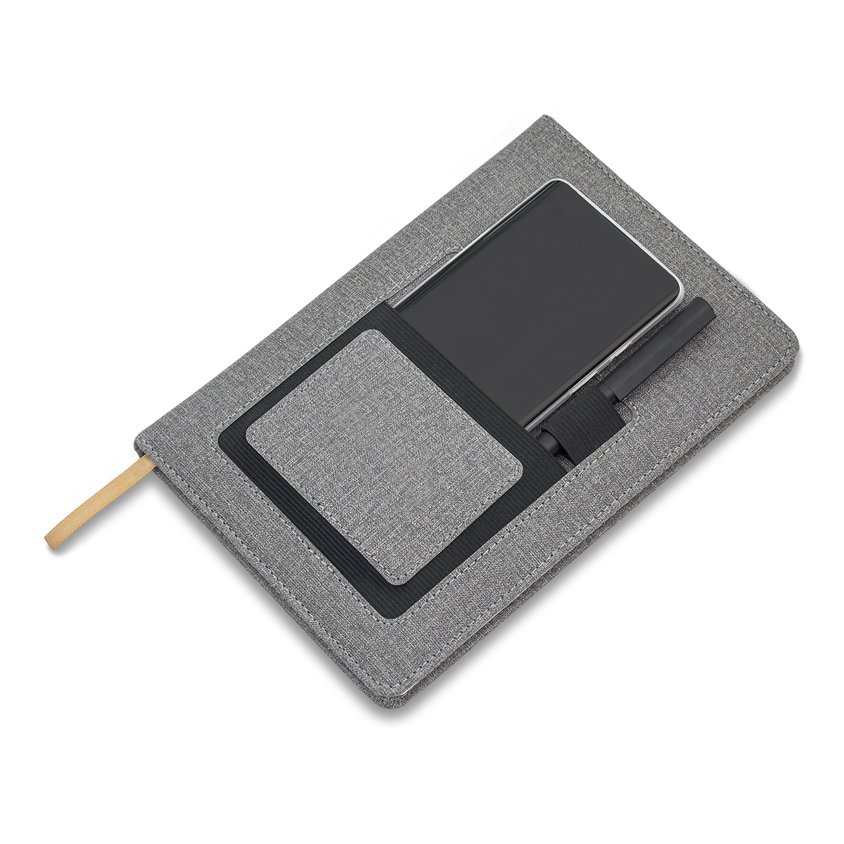 R64265.21 - Irun notepad with pocket, grey 