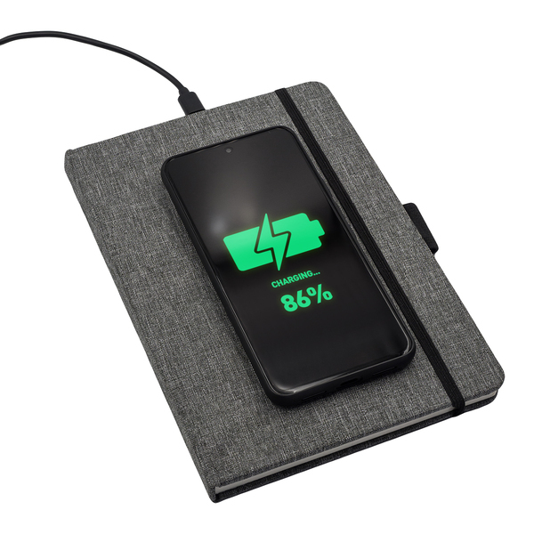 R64273.21 - Bartisi notebook with wireless charger, grey