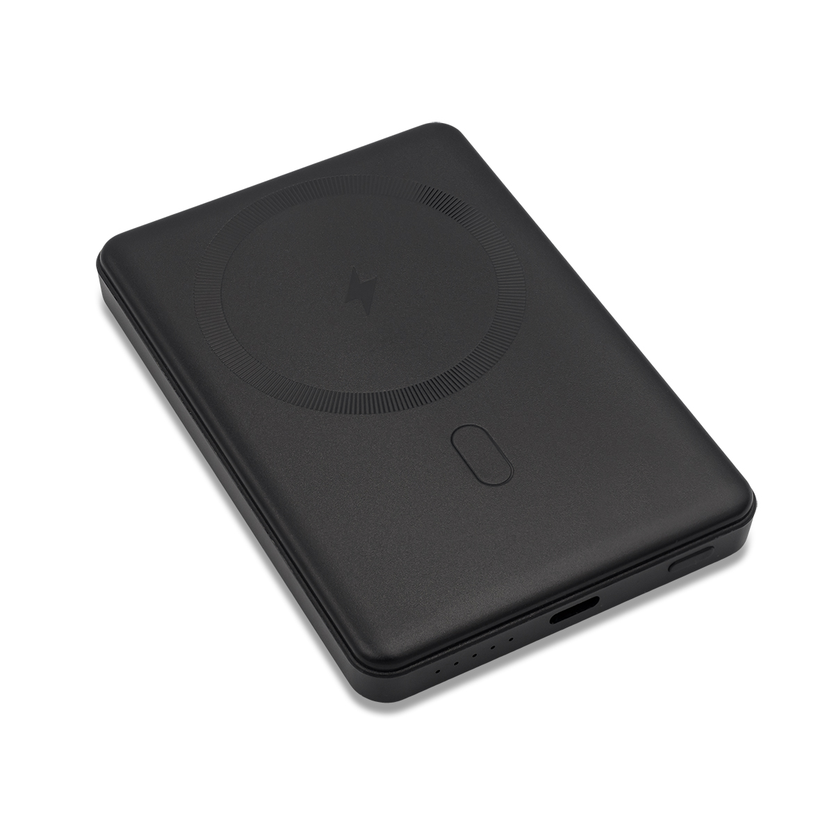 R64386.02 - Yuki 5000 mAh magnetic wireless power bank, black 