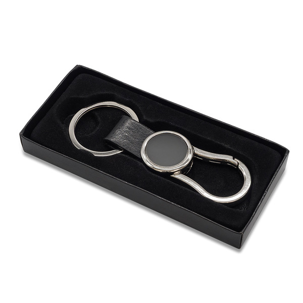 R73127.02 - Leo Carabiner Keychain, black