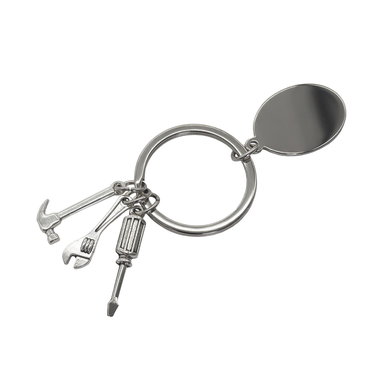 R73131.01 - Clemi keychain with tool motive, silver 