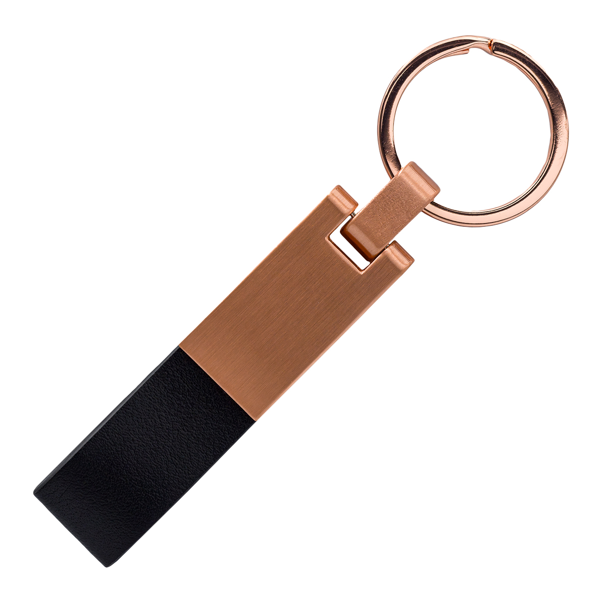R73166.02 - Rosa metal keychain, black 