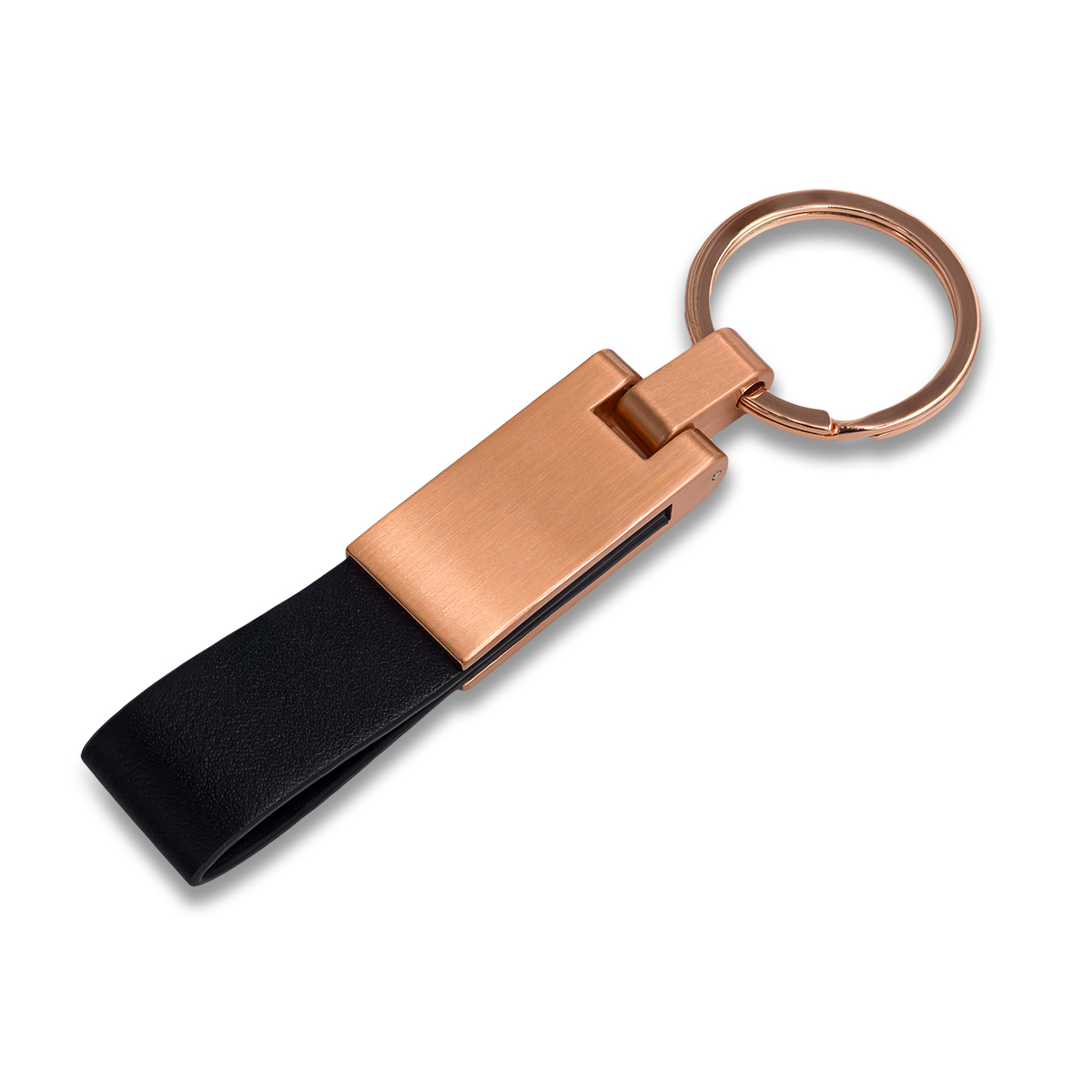 R73166.02 - Rosa metal keychain, black 