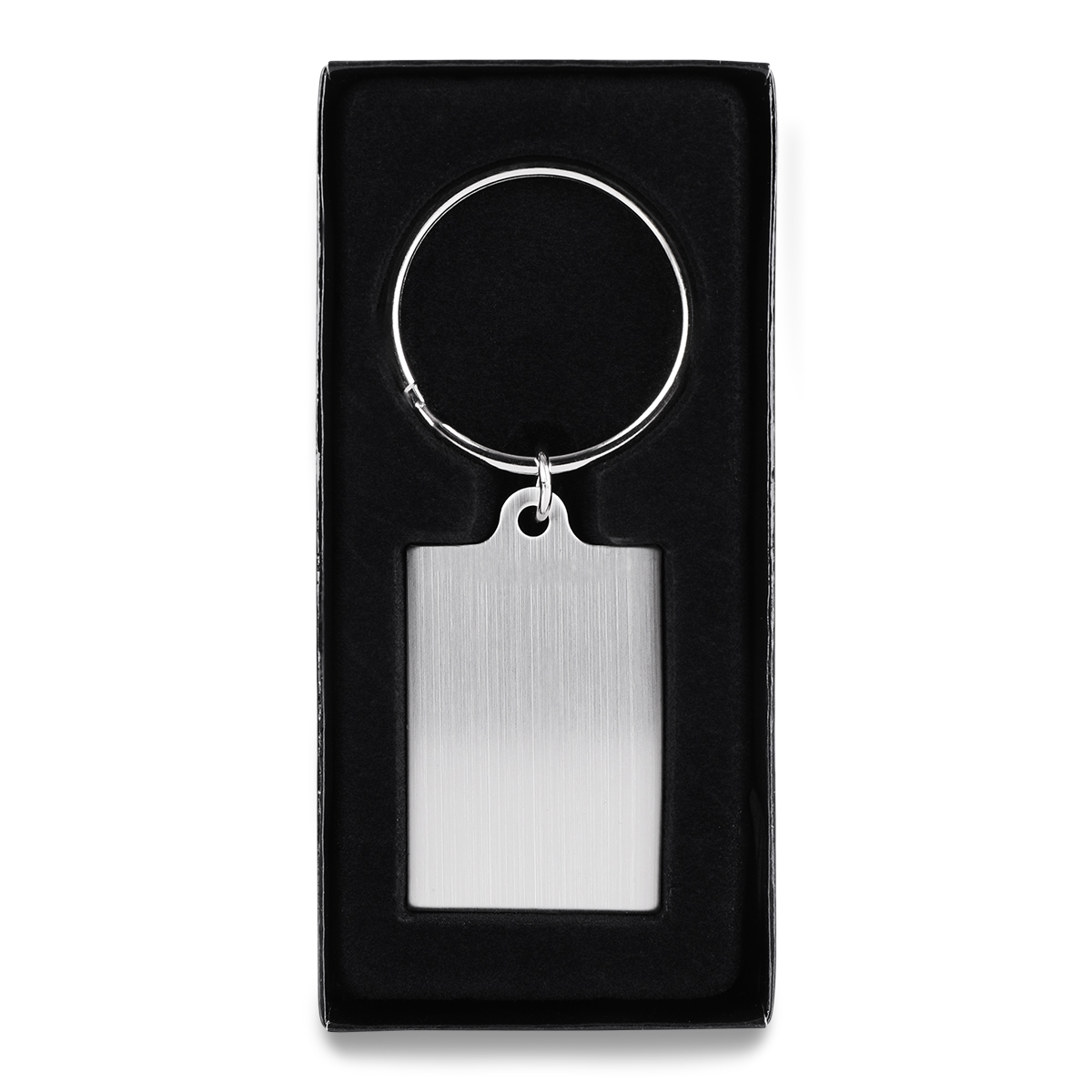 R73203.01 - Visible metal keyring, silver 