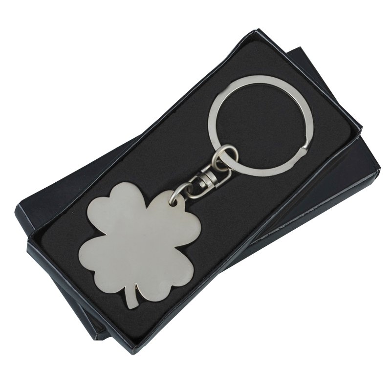R73216 - Clover keyring, silver 