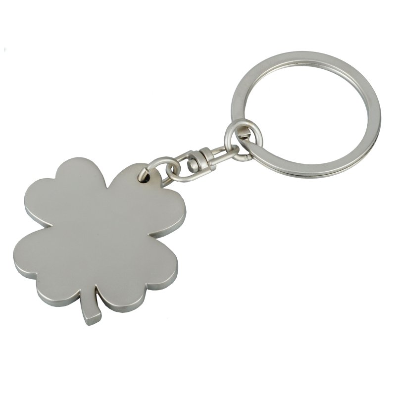 R73216 - Clover keyring, silver 