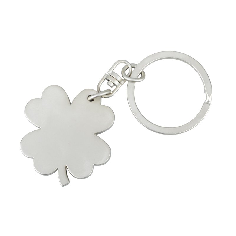 R73216 - Clover keyring, silver 