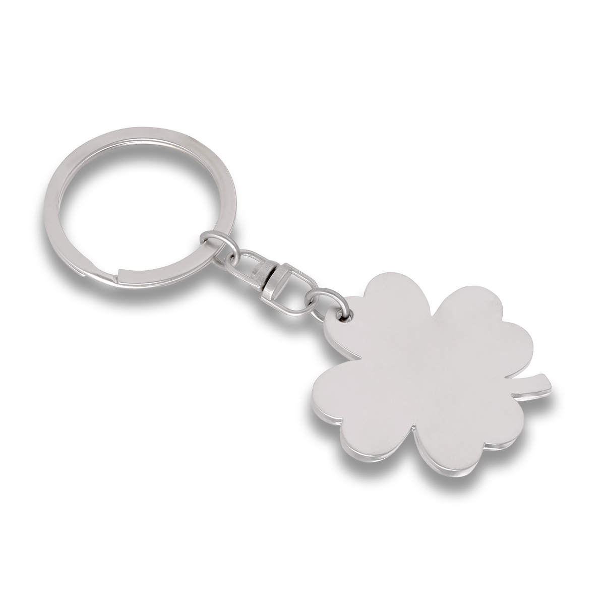 R73216 - Clover keyring, silver 