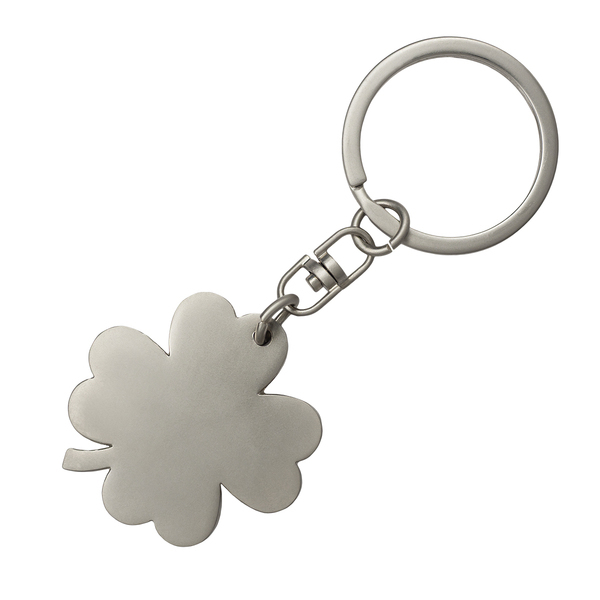 R73216 - Clover keyring, silver