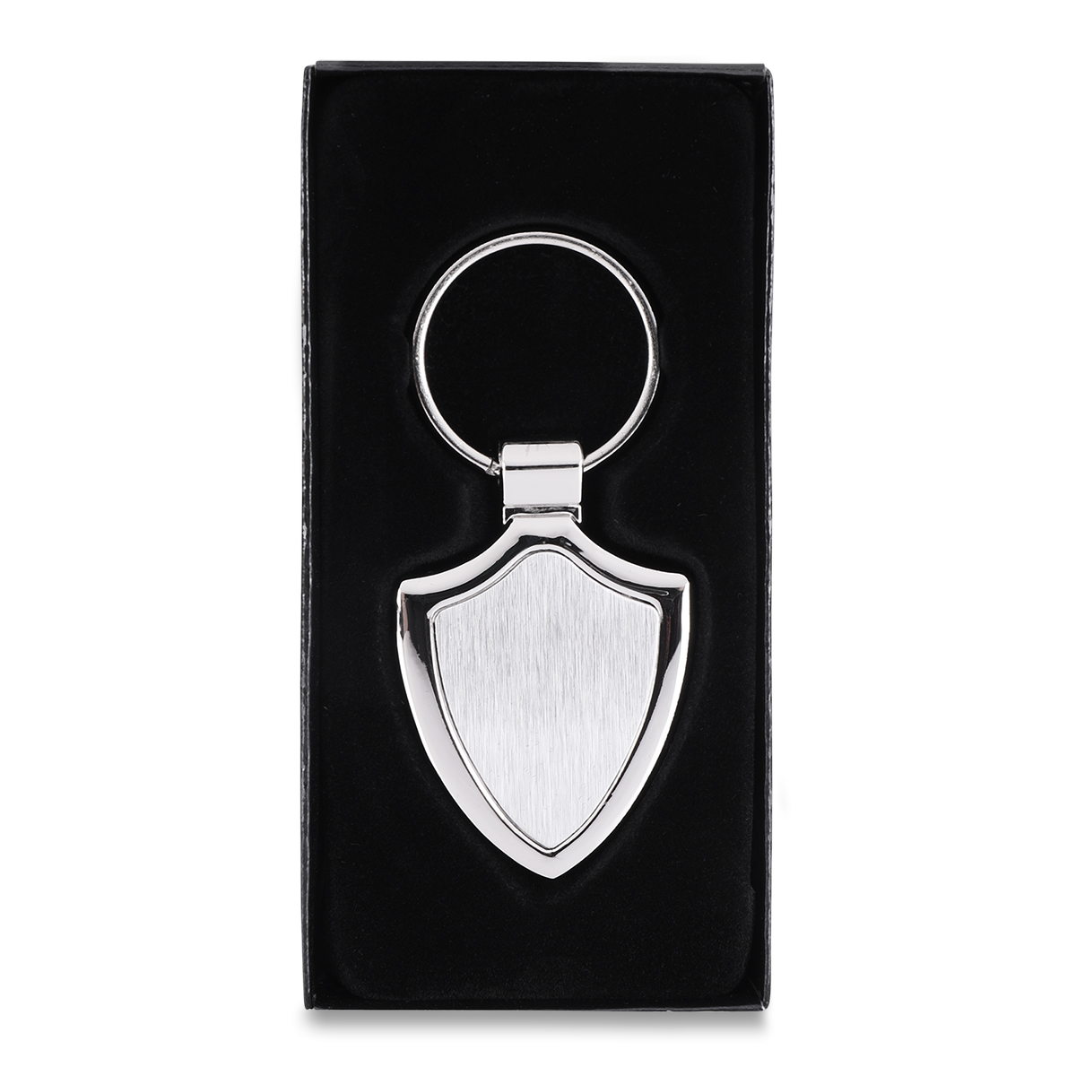 R73231 - Emblem metal keyring, silver 