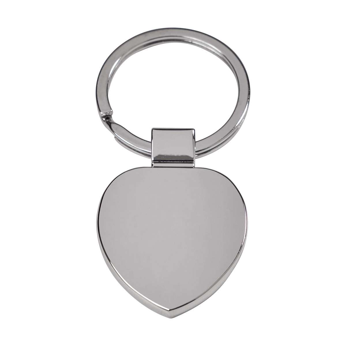 R73277 - Stout Heart metal keyring, silver 