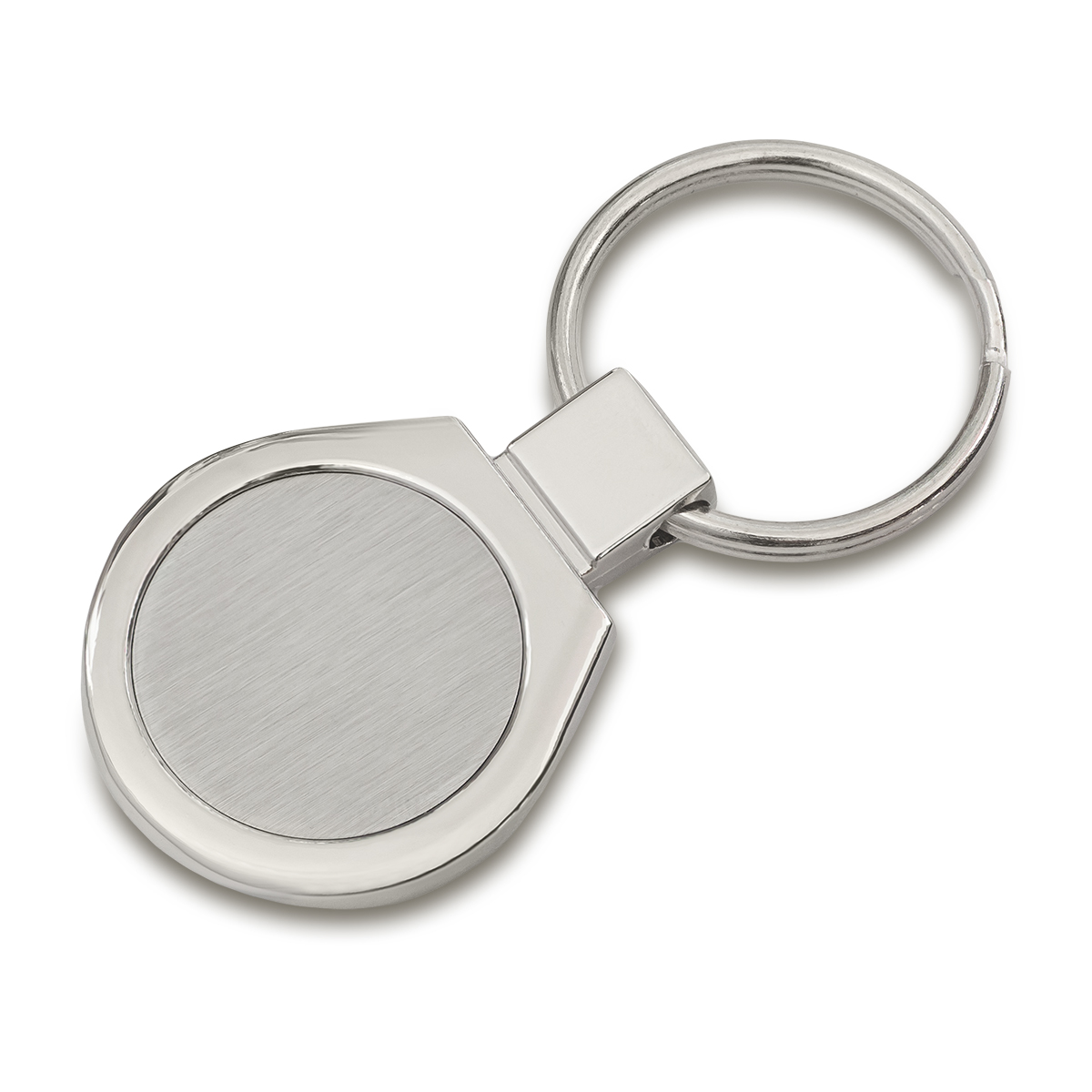 R73281 - Metal Promo metal keyring, silver 