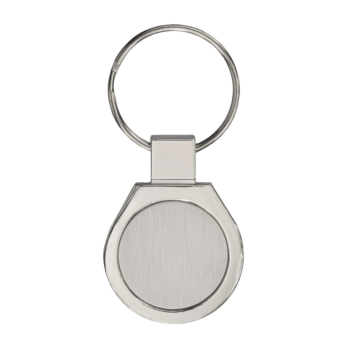 R73281 - Metal Promo metal keyring, silver 