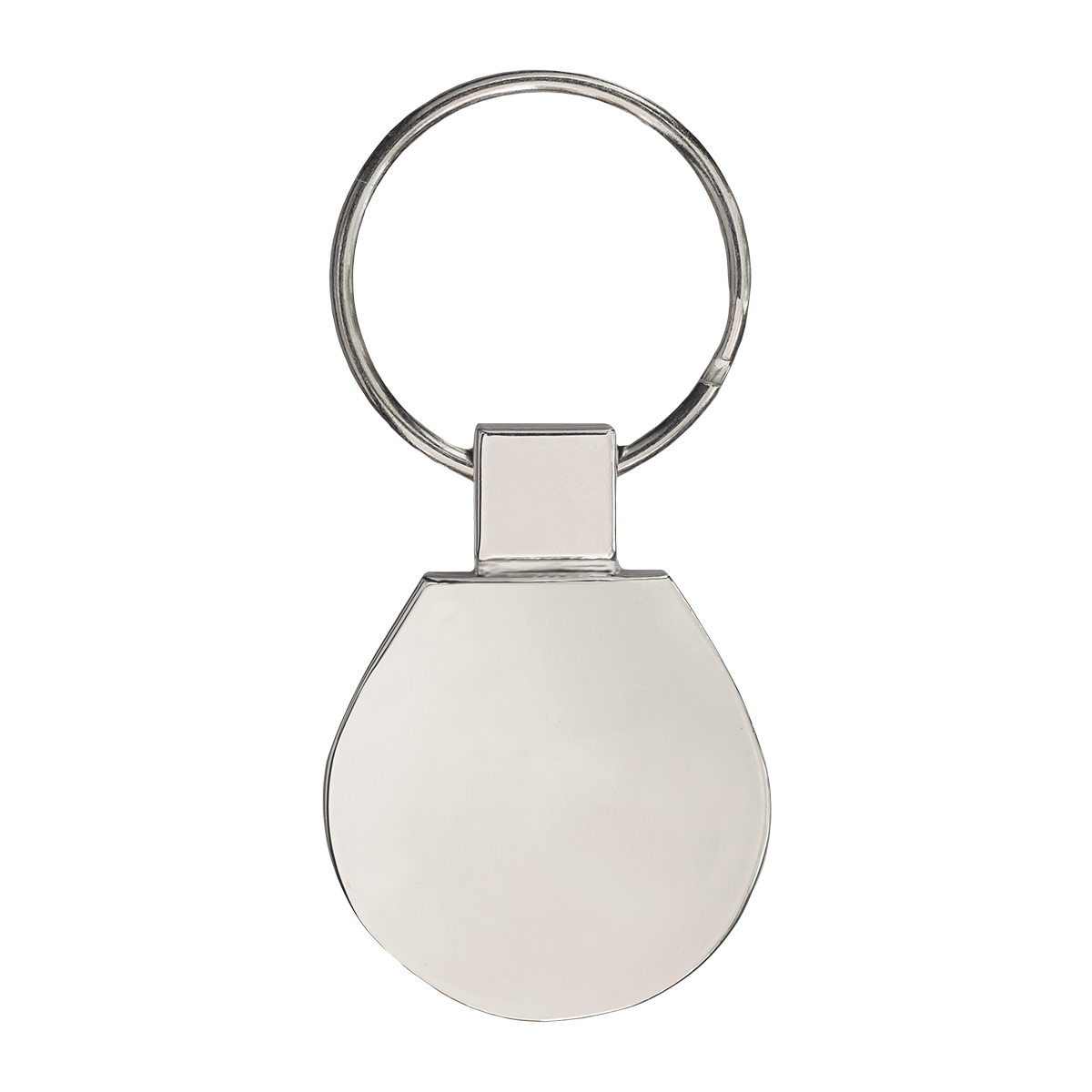 R73281 - Metal Promo metal keyring, silver 