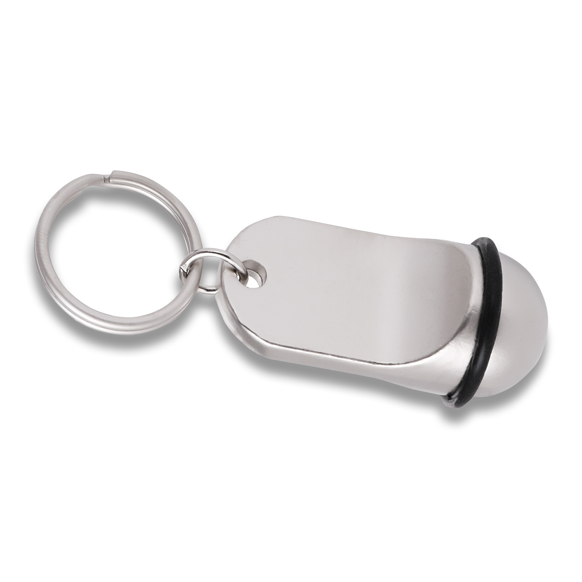 R73312 - Old School metal keyring, silver 