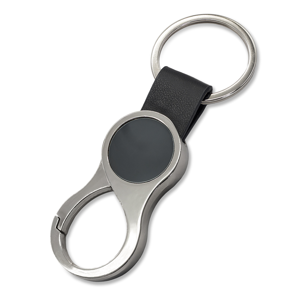 R73318.02 - Lenard Carabiner Keychain, black 
