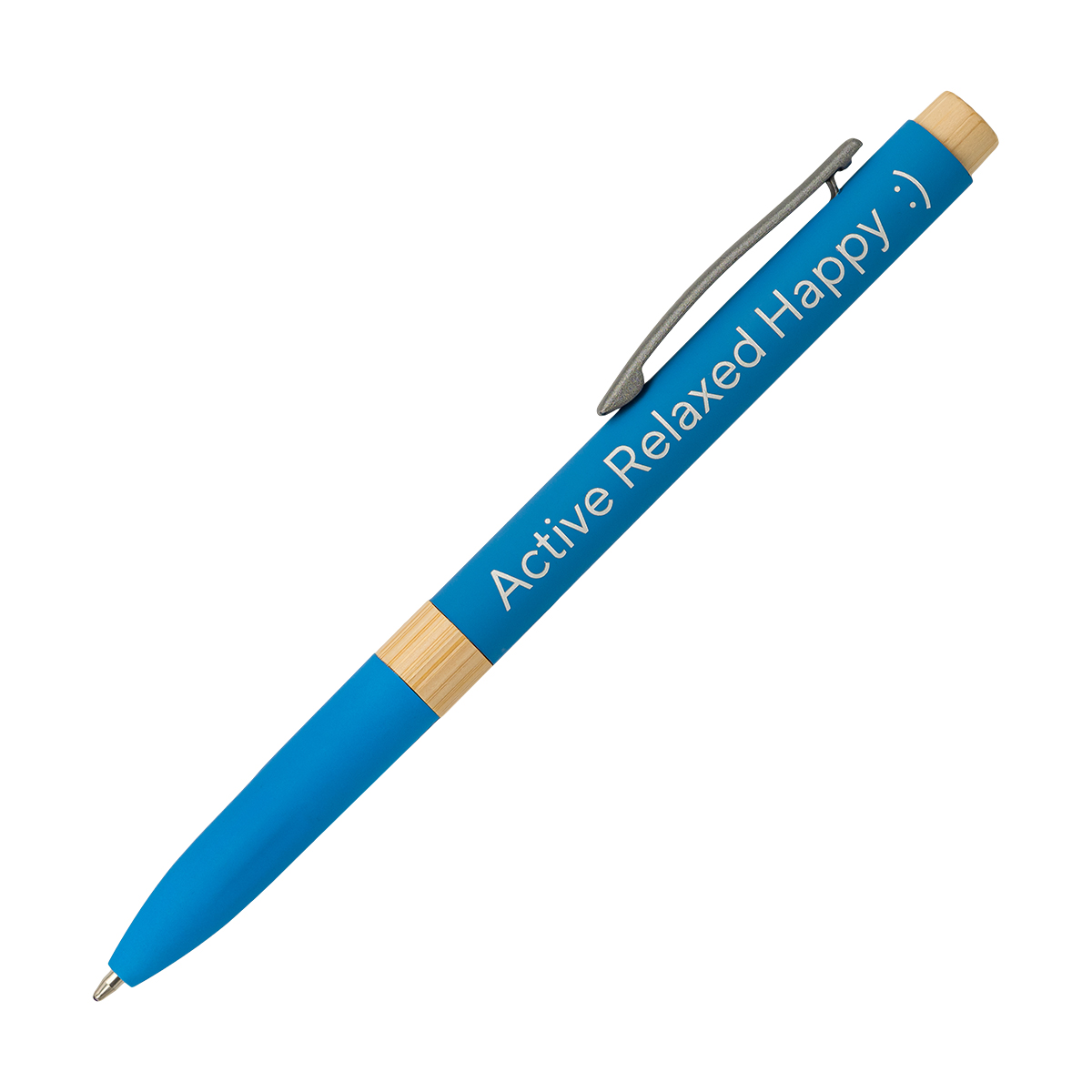 R73448.28 - Khosa aluminium ballpen, light blue 