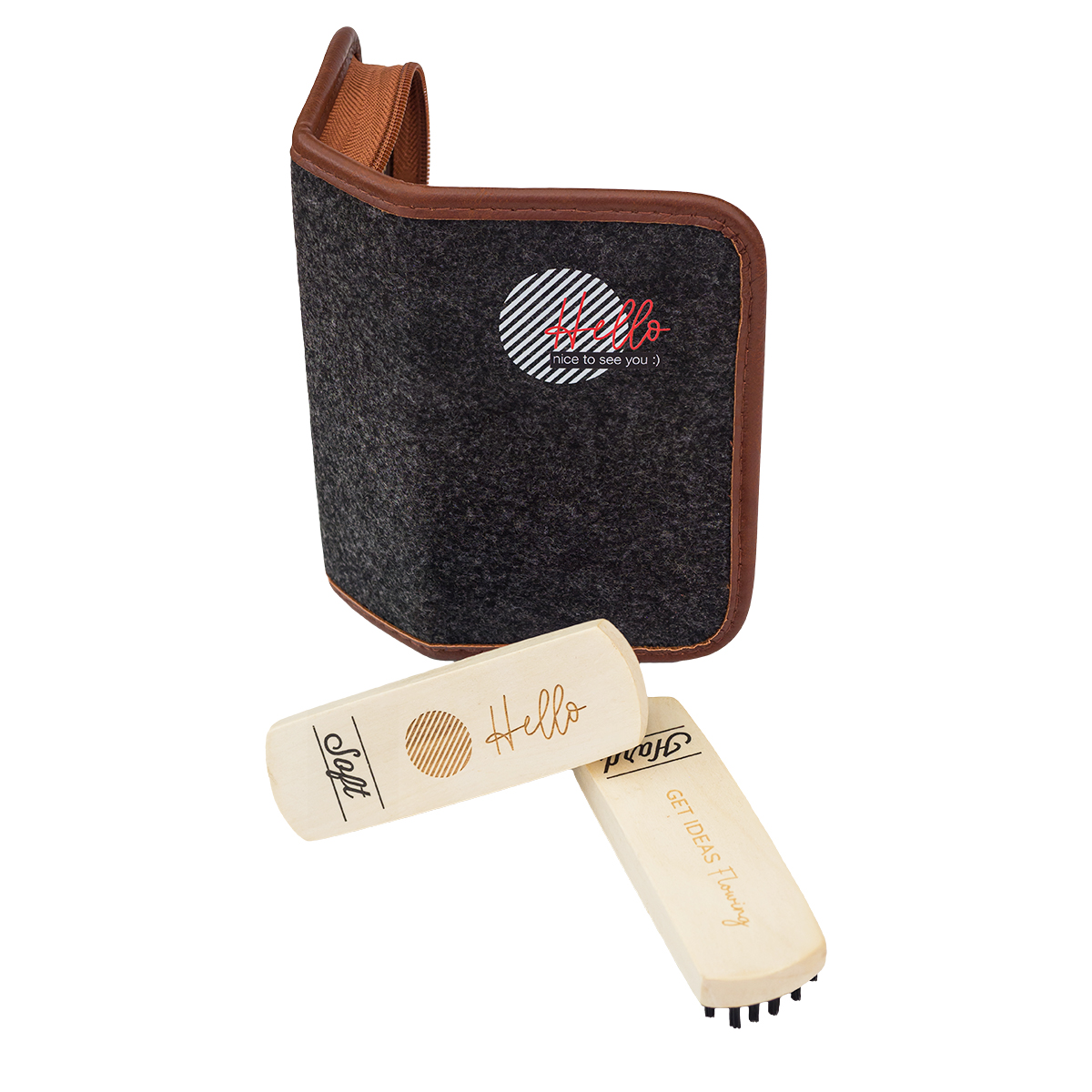 R73542.41 - Derby shoe shine kit, graphite 