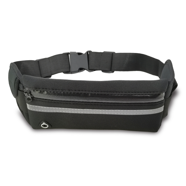 R73629.02 - Allget sports waist bag with bottle holder, black 