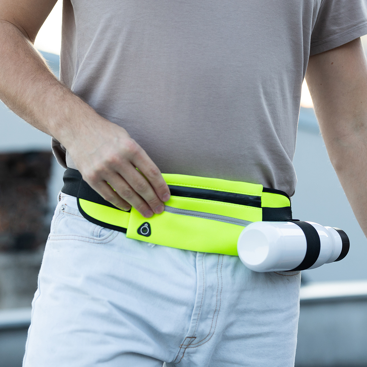 R73629.03 - Allget sports waist bag with bottle holder, yellow 