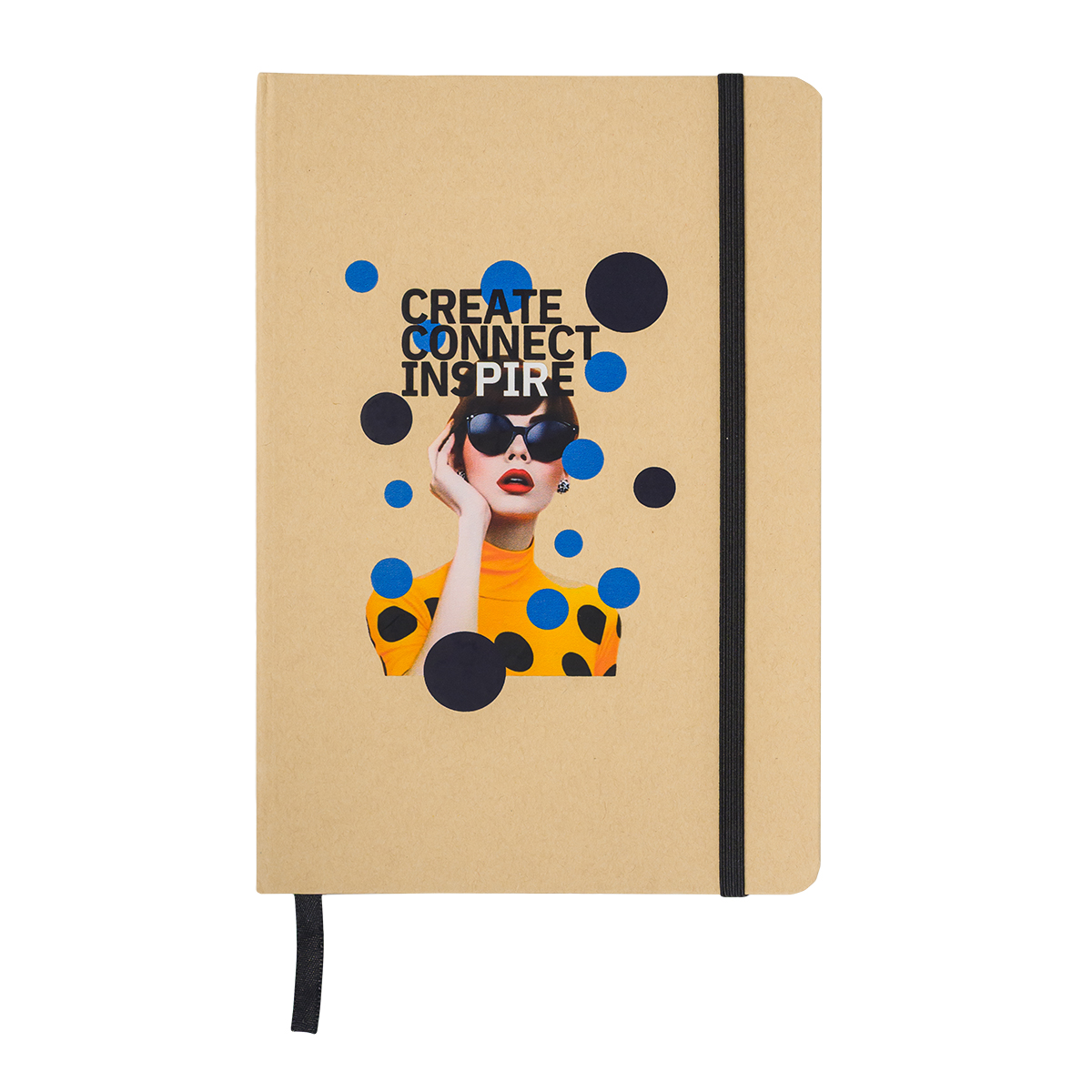 R73635.02 - Simply 145x210/80p squared notepad, black 