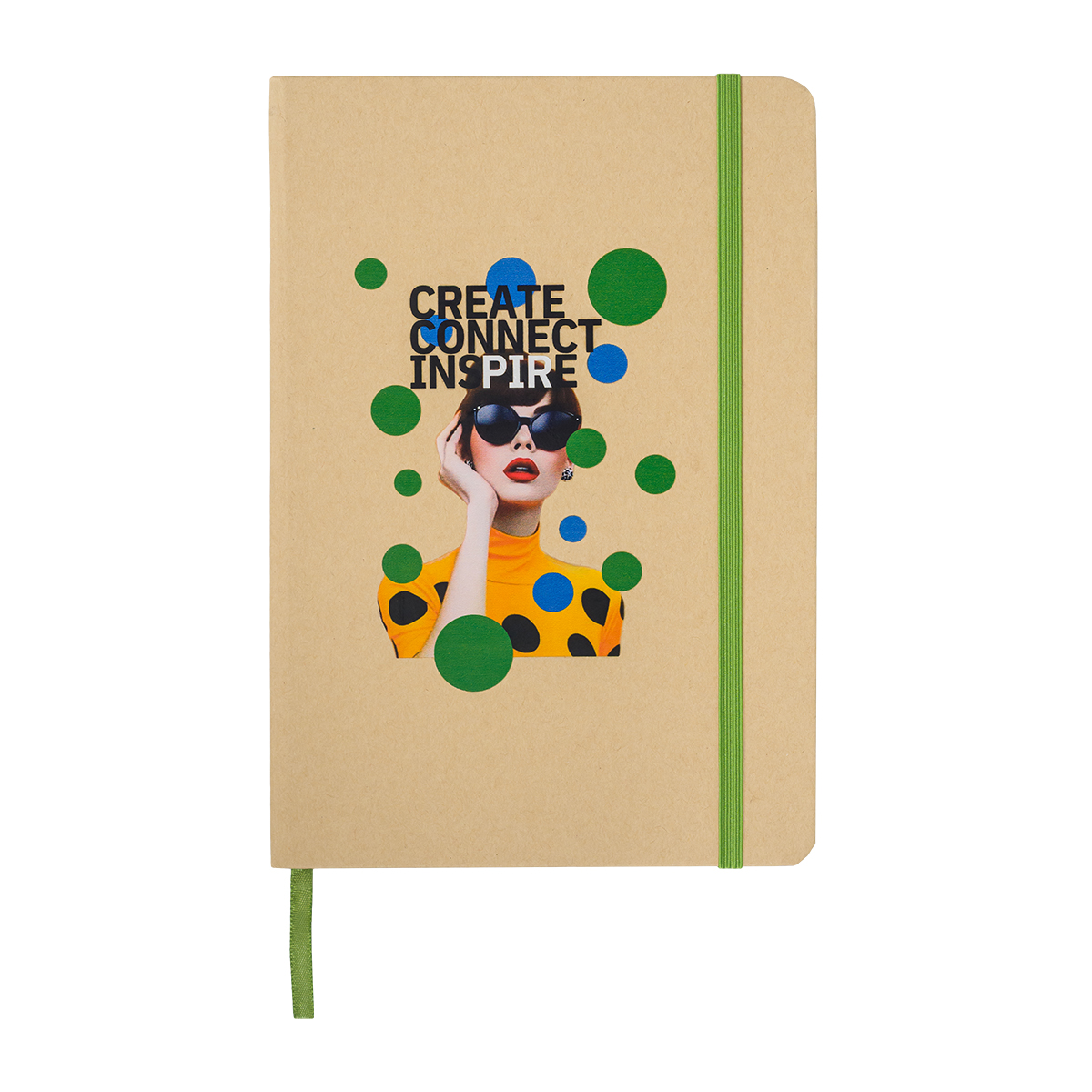 R73635.05 - Simply 145x210/80p squared notepad, green 