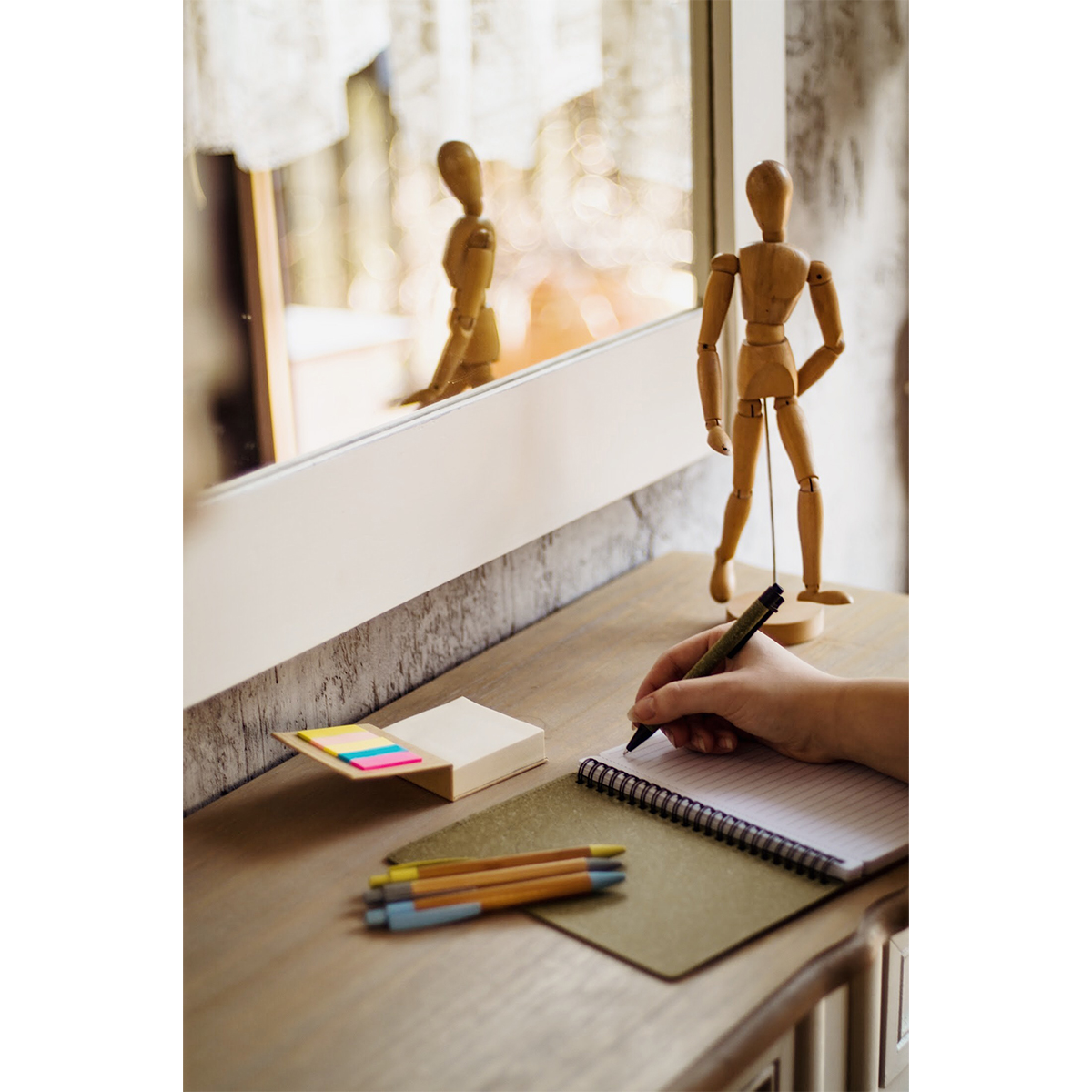 R73674.13 - Paper note block, beige 