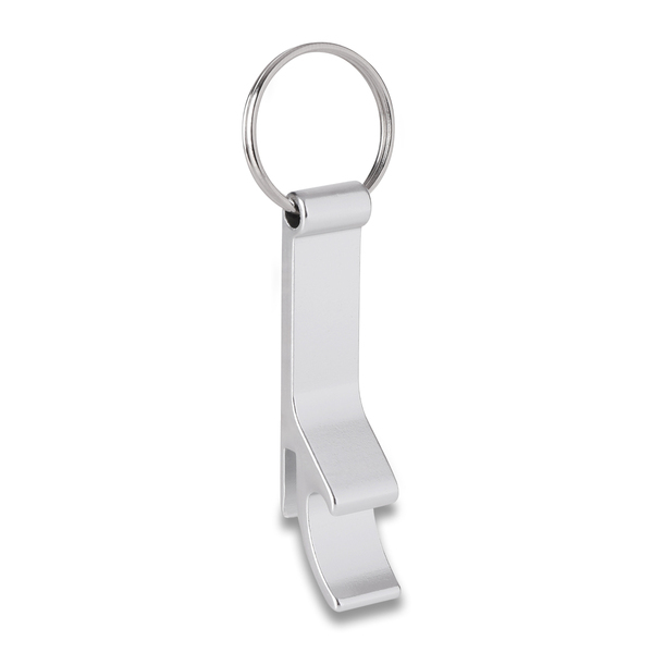 R73720.01 - Aluminium keyring - opener, silver 
