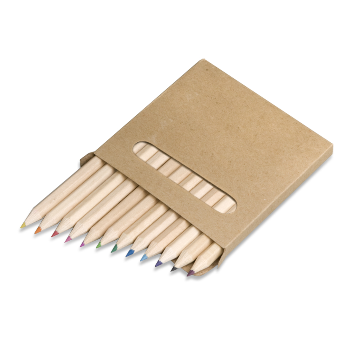 R73777 - Set of 12 crayons 9 cm, ecru 