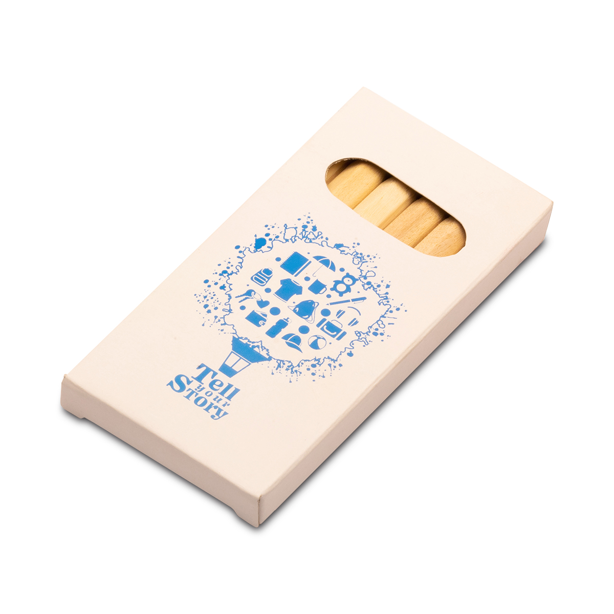 R73778.06 - Crayon set 9 cm, white 