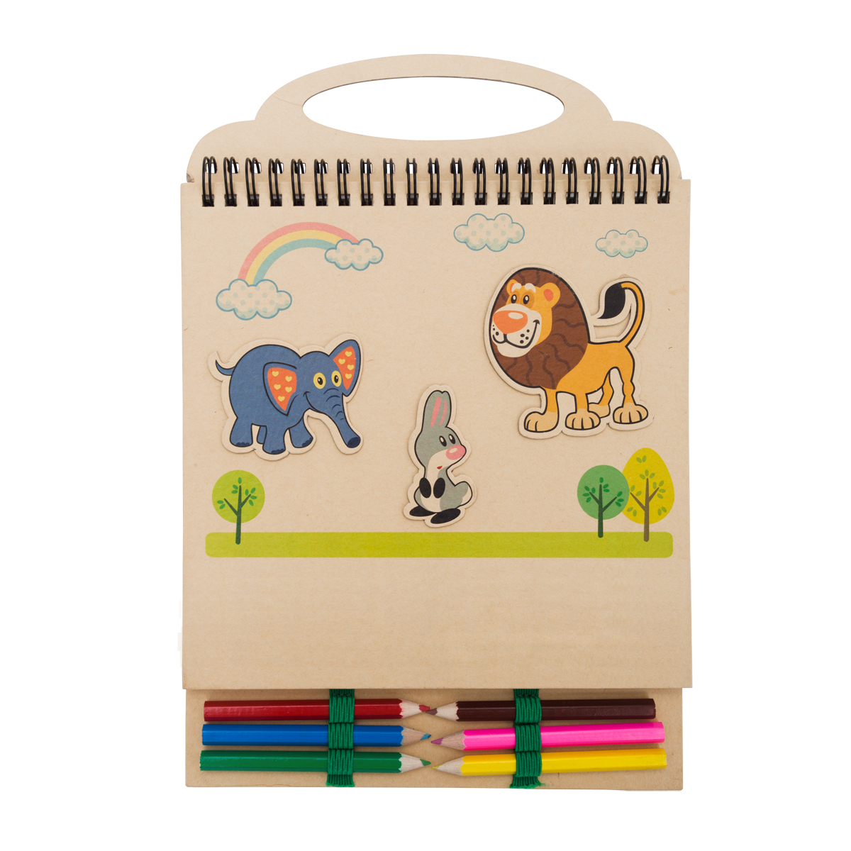 R73783 - Lovely Animals drawing set, beige 