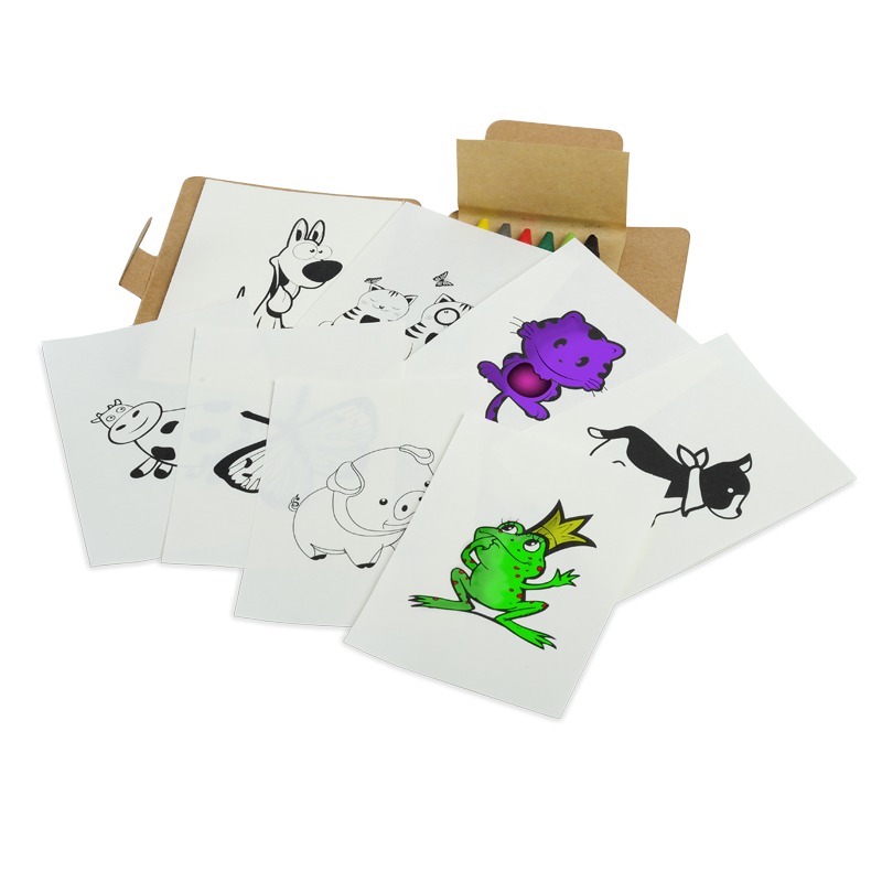 R73824 - Happy coloring set, brown/white 