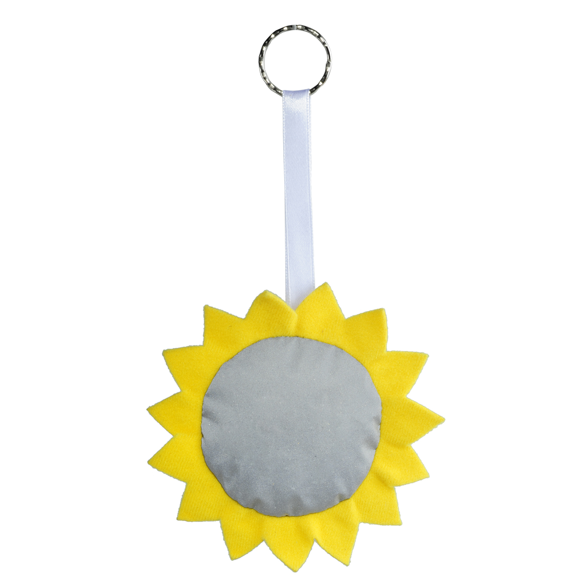 R73837 - Sun keyring, yellow/silver 