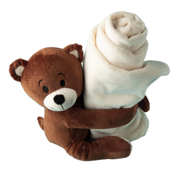 R74044.10 - Tuli teddy bear with blanket, brown 